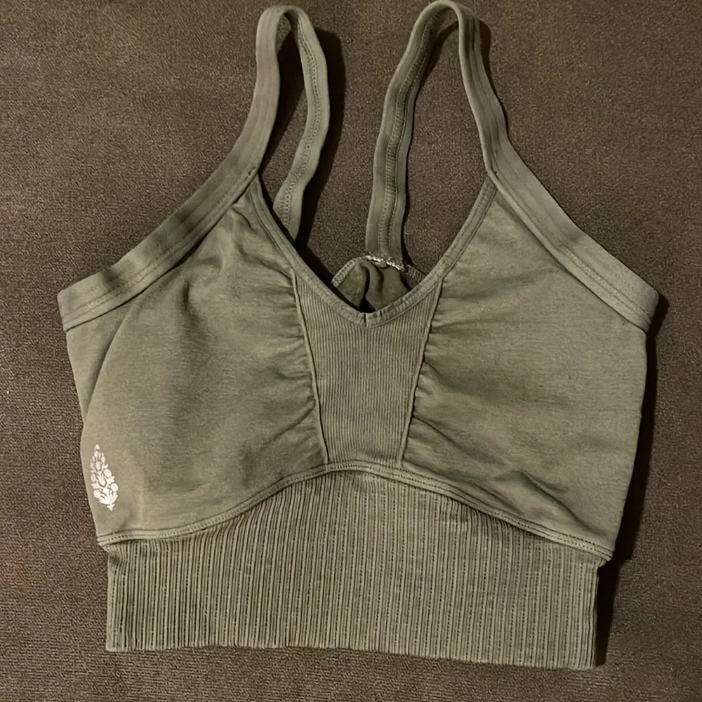 RARE! Free People Good Karma Scoop Neck Bra🌿 - Picture 7 of 9